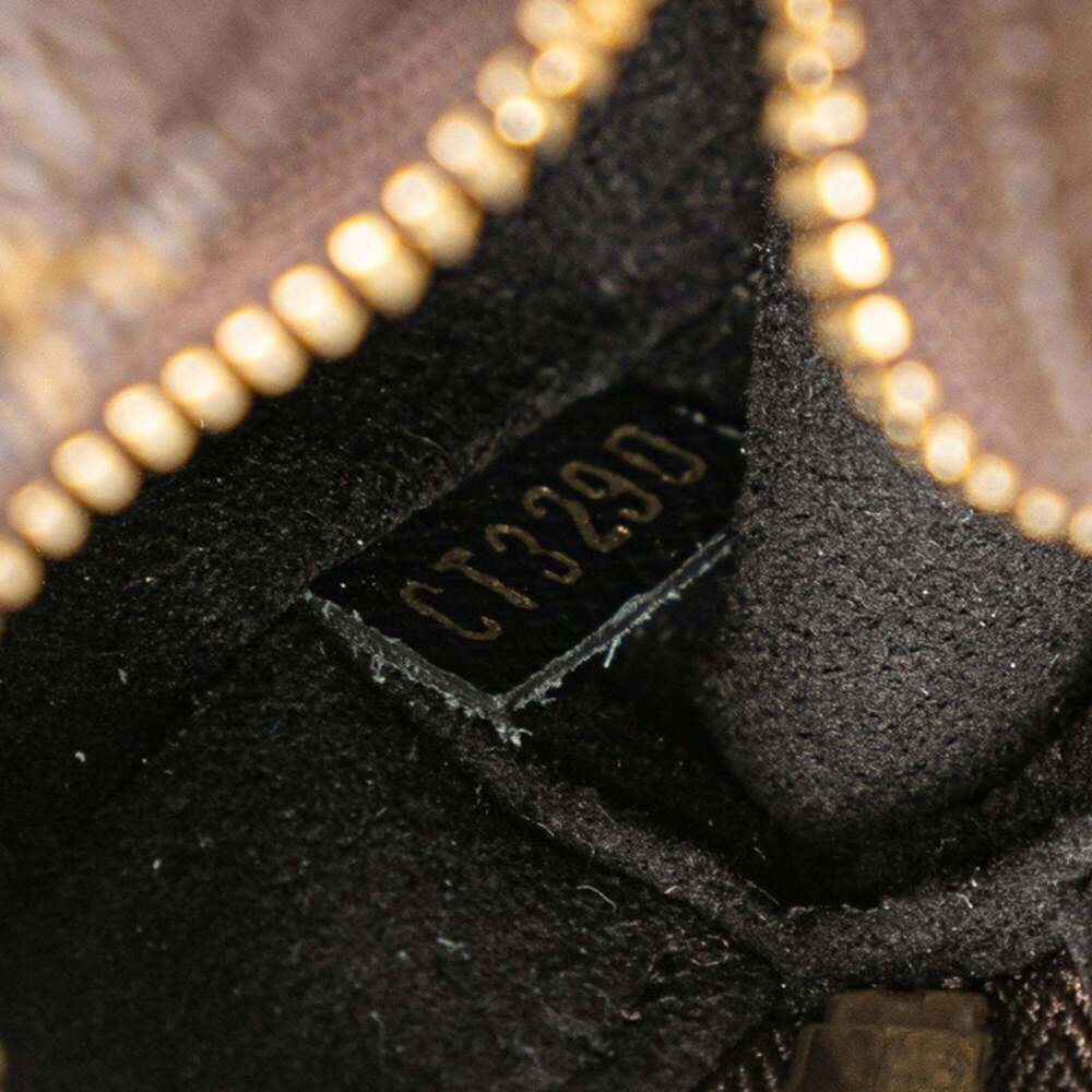 LOUIS VUITTON Authentic Brown Monogram Leather Pouch - Picture 9 of 12